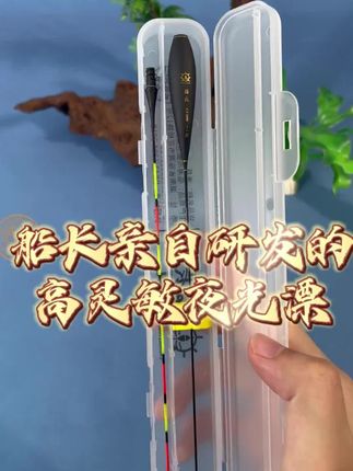 船长极光尾夜光漂黑坑行程浮漂LED玻纤硬尾日夜两用咬钩变色浮漂
