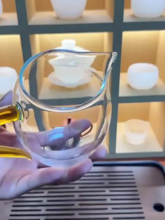 高档玻璃耐高温加厚茶水分离过滤纯手工简约公道杯家用泡茶茶壶