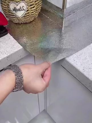 厨房防油贴纸铝箔纸锡纸加厚灶台耐高温防水墙贴橱柜自粘墙纸