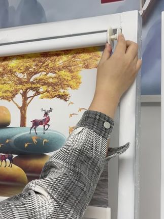 免打孔卷帘的测量方式你学会了吗#遮阳卷帘