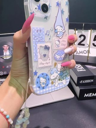 蓝色魔法小天使kitty酱~真的好可爱呀!挂绳搭配起来绝了!