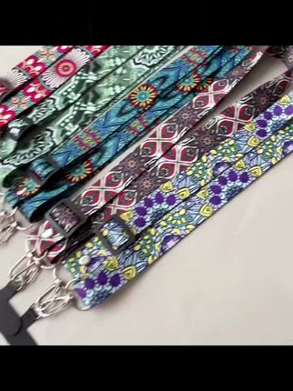 高端手机挂绳民族古典手机链斜挎可调节宽绳肩带手机壳防丢绳