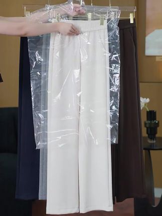 夏天不想穿短裤?这款冰凉丝阔腿裤显瘦抗皱,超级舒服!