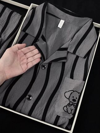 男士家居服,品质可好啦!上身贼舒服,快给不爱穿睡衣的老爷们安排上!#男士家居服#睡衣家居服#男士睡衣