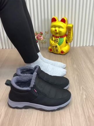 防滑加厚冬季老北京加绒女软底棉新款保暖棉鞋休闲妈妈鞋中老年靴