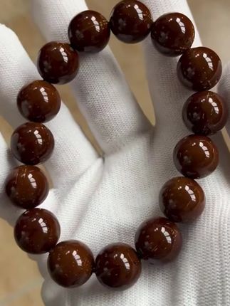 紫金鼠光珠菩提子正圆精品老料念珠文玩绕指柔盘玩手串男