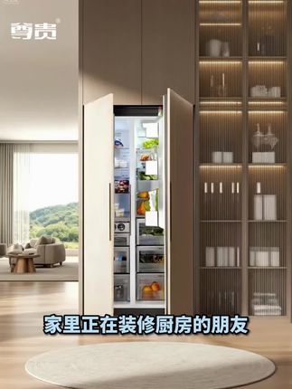 新品尊贵488L大容量风冷底部散热变频全嵌零全嵌入式冰箱