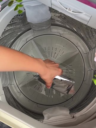 洗衣机每个月定时清洗,衣服才能洗干净#洗衣机活氧泡泡粉#洗衣机清洁剂