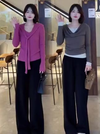 女生都把裤子换成它,不挑身高不挑身材的显瘦窄版阔腿裤# 高级感穿搭 # 简约时尚穿搭 # 简约风穿搭